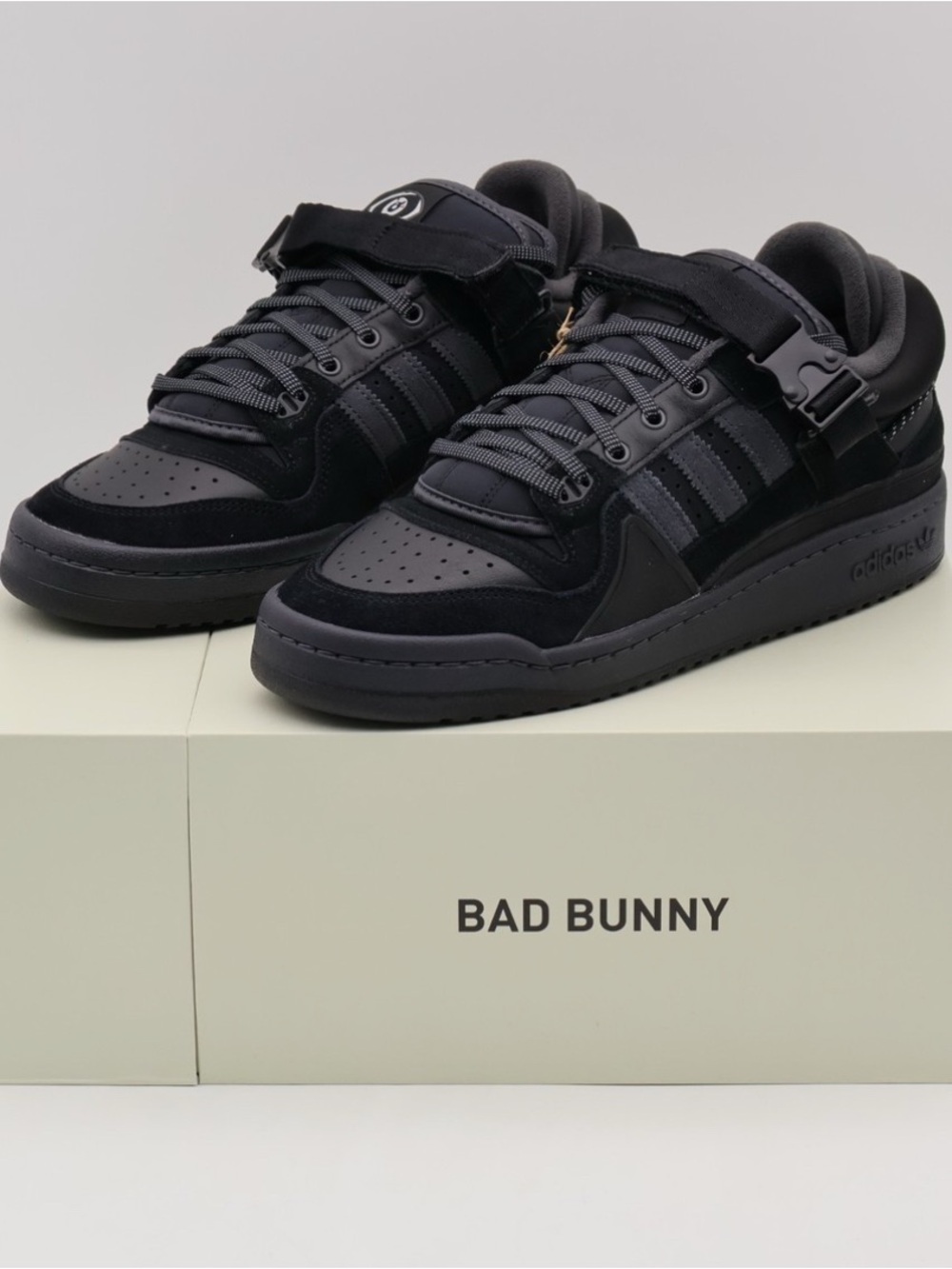 adidas Women's Black Low-Top Sneakers with Strap